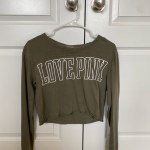 Pink cropped long sleeve!